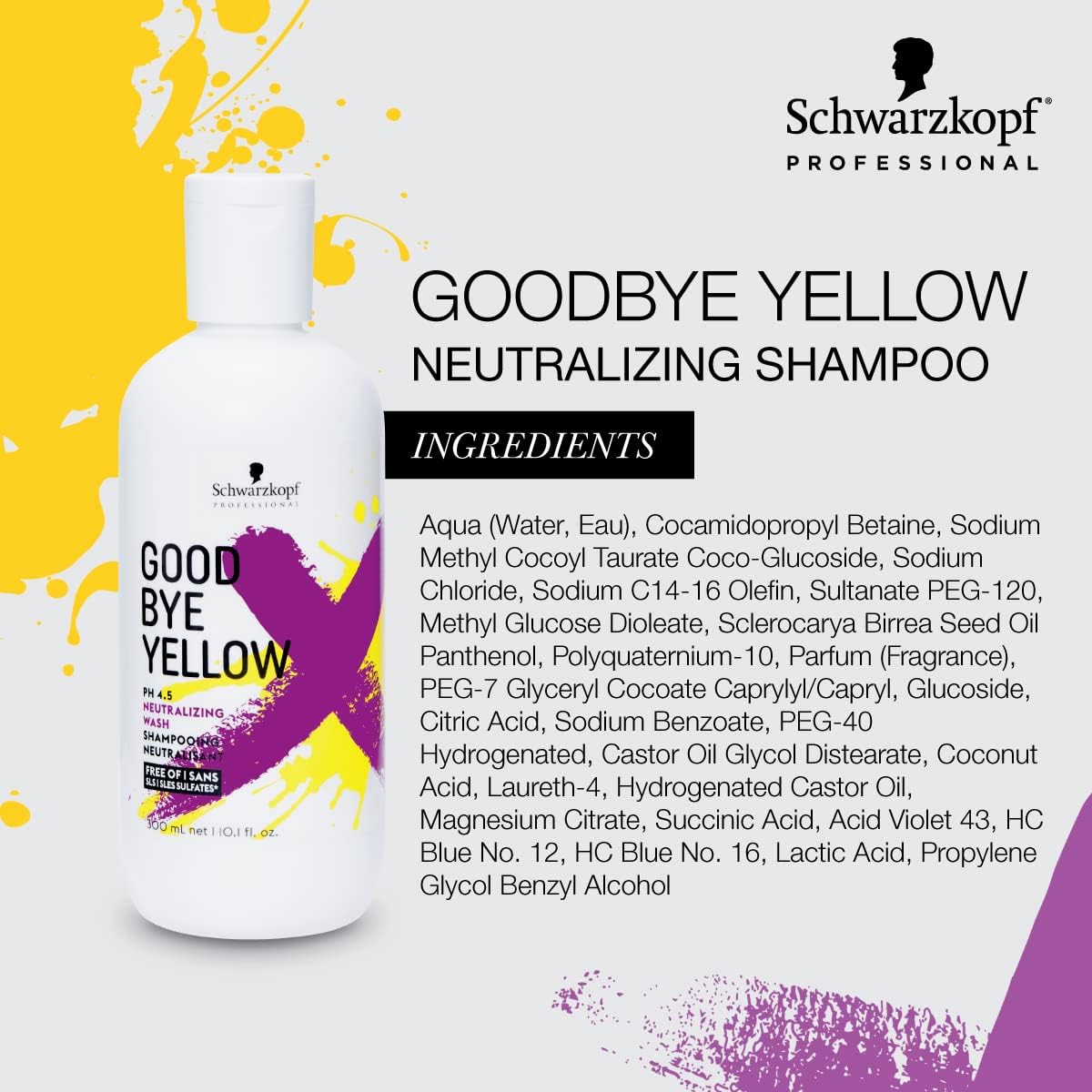 Schwarzkopf Goodbye Yellow Neutralizing Shampoo - Purple Shampoo
