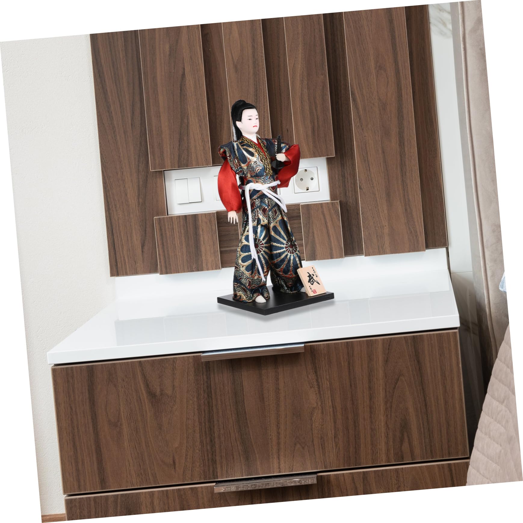 SOLUSTRE Figura Samurái Japonesa de 30cm, Estatua Tradicional Coleccionable