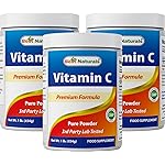 Best Naturals 100% Pure Vitamin C Powder Non-GMO 1 lb (454 Grams) Powder (Also Called Ascorbic Acid) (1 LB (Pack of 3))