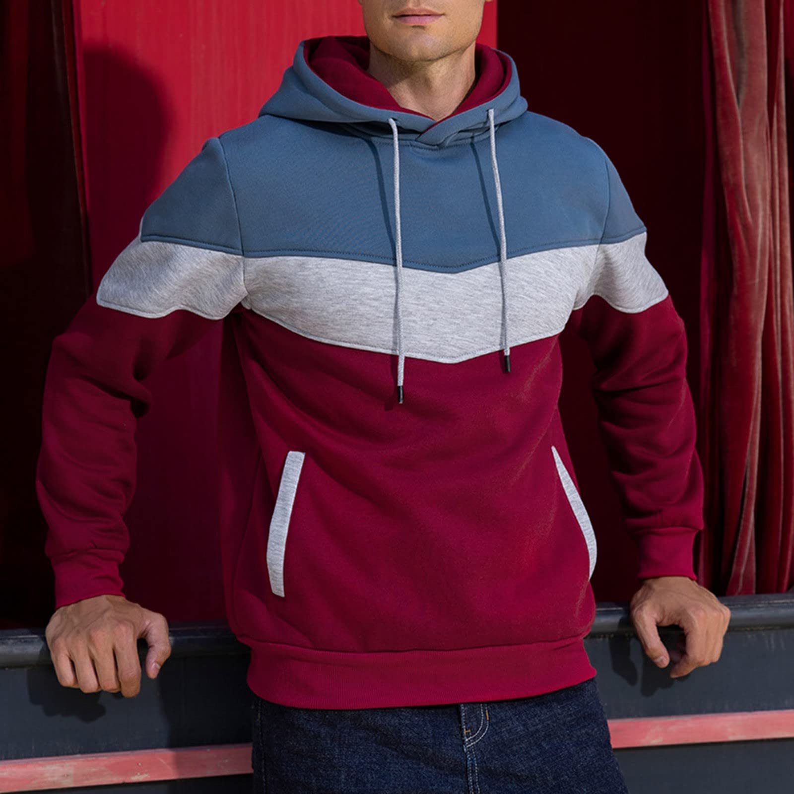 Sweat à Capuche Homme Polaire Avec Poche Kangourou – Grandes Tailles Disponibles, Confort Chaud Pour L'automne Et L'hiver