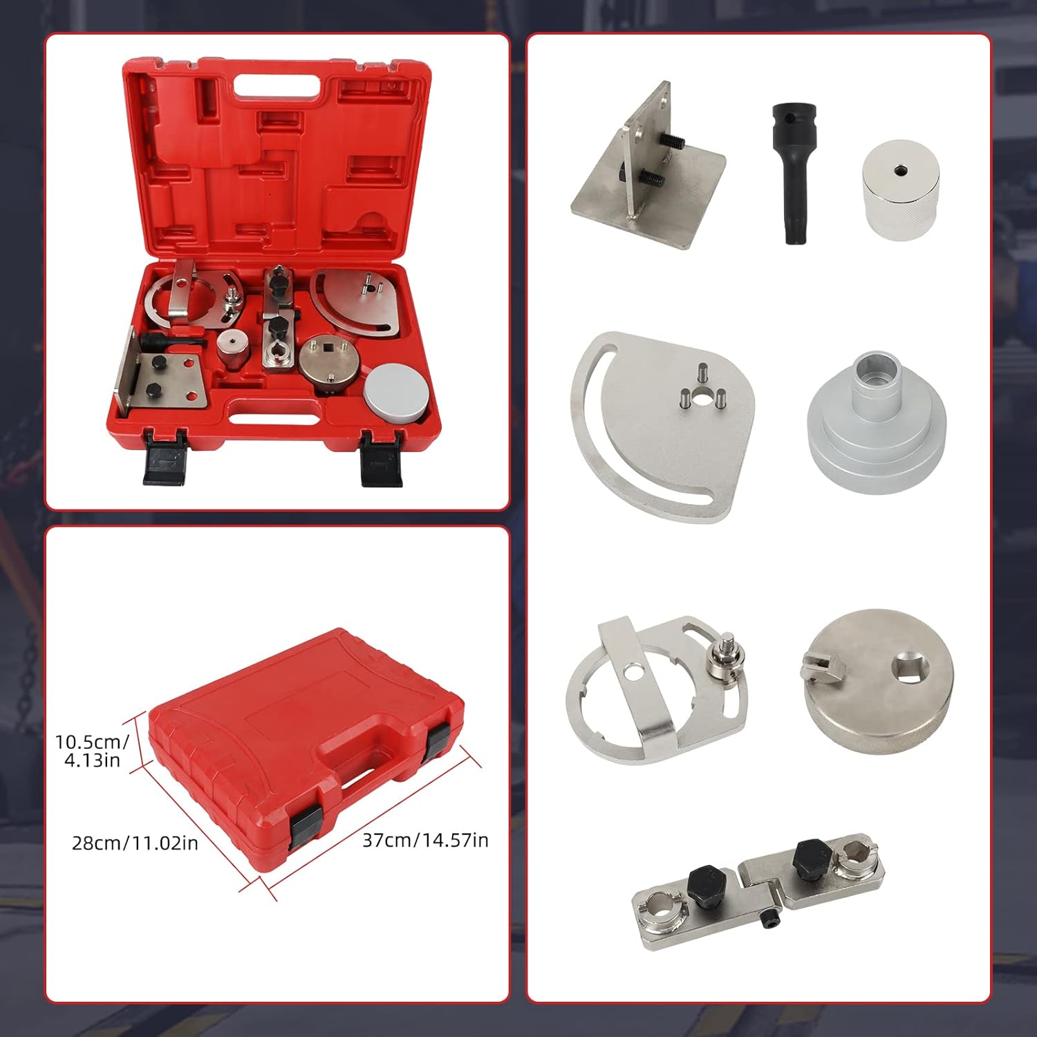 MRCARTOOL 8 PC Engine Timing Belt Tools, Engine Camshaft Alignment Timing Belt Tools Compatible with 3.0 3.2 T6 S80 XC90 XC60 XC70 for Landrover 3.2 i6 SK1128