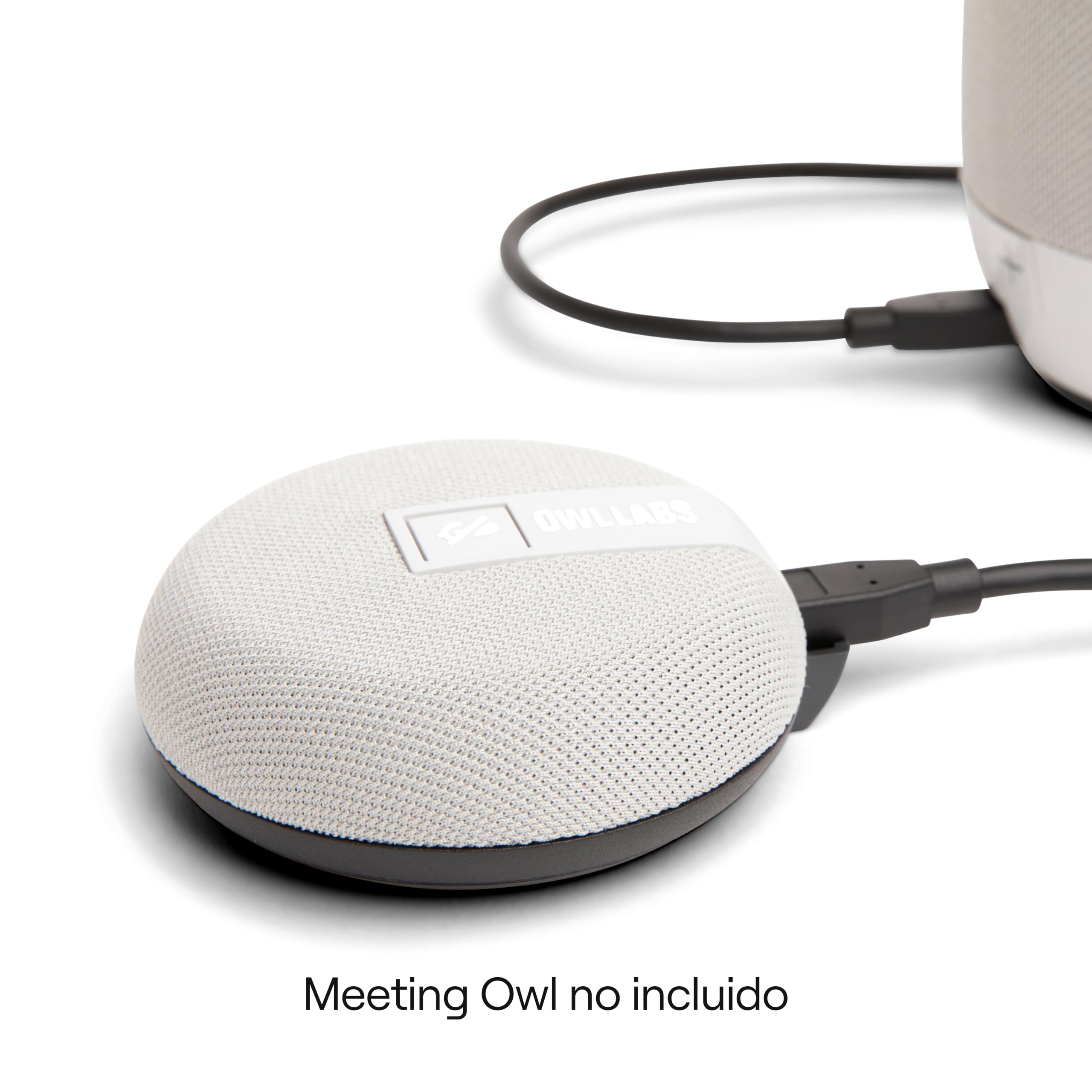 Owl Labs Micrófono de expansión para Meeting Owl 4+ y Meeting Owl 3: amplíe el alcance del audio en espacios más grandes en 8 pies (2,5 metros) en la dirección del micrófono - gris