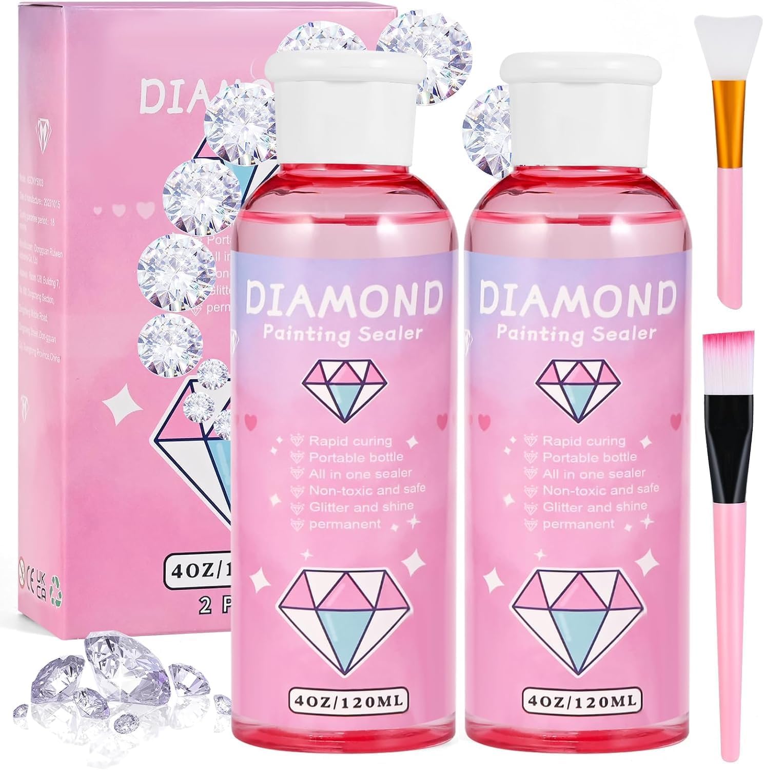 Cieex 2 Stück Diamond Painting Versiegelung