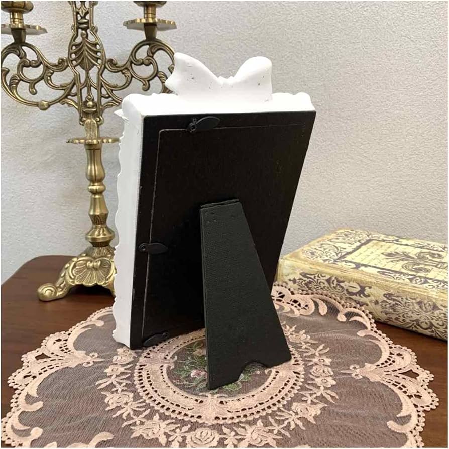 ダブルツインフレーム　フランスアンティーク　リボン　ローズ　ホワイトシャビー Amazon.co.jp: エレガントインテリア(Elegant Interior