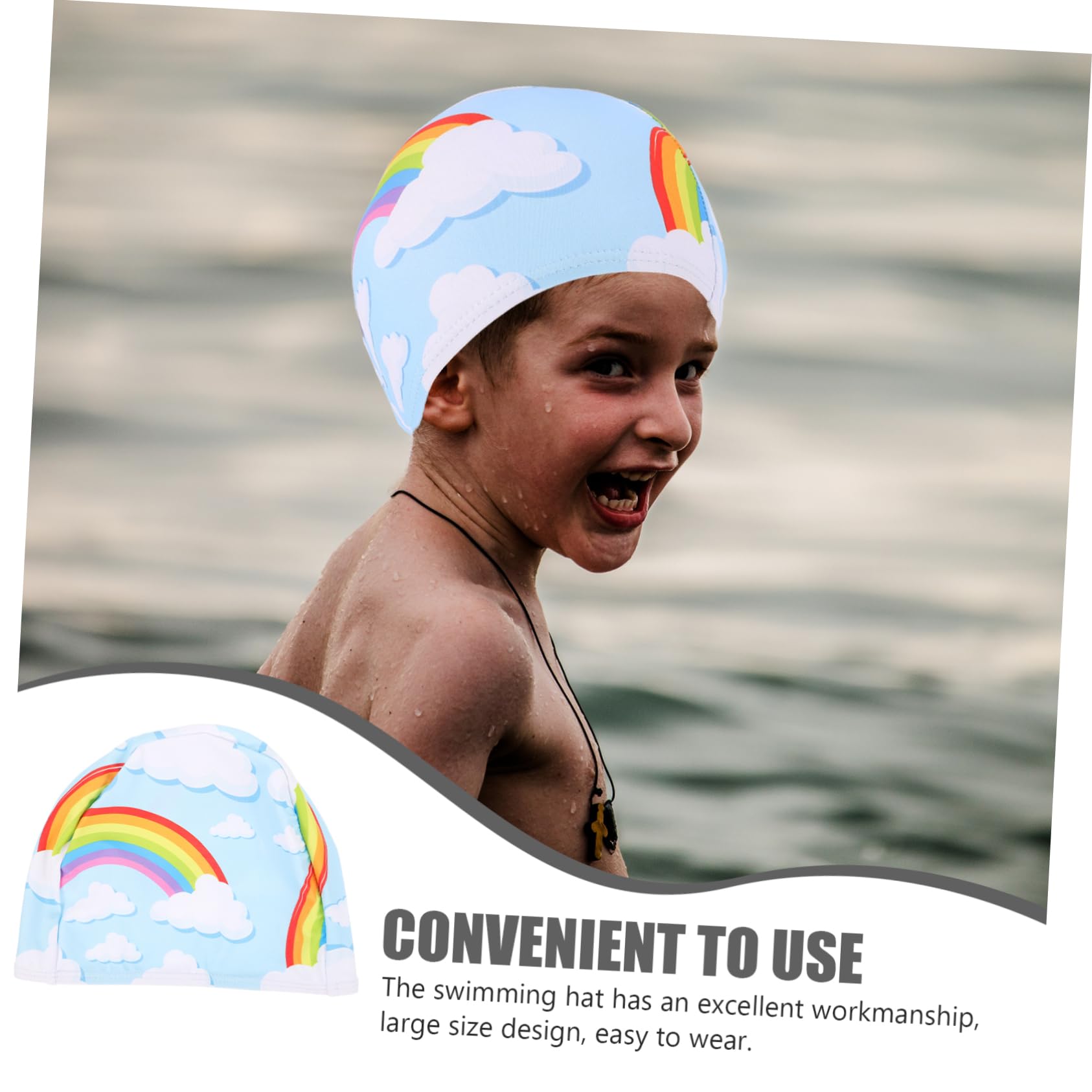 TOYANDONA Bonnet de Bain Élastique pour Femmes, Nylon Léger et Imperméable, Taille Unique, Protection Cheveux Longs, Accessoire Natation Piscine Pratique