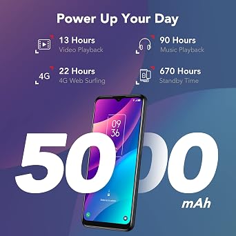 TCL 30 SE |2022| Unlocked Cell Phone 4+128GB, 6.52 Android Phone GSM Unlocked Smartphone with 50MP Camera, 5000mAh, Single SIM, US Version, Space Gray(Not Support Verizon/Boost)
