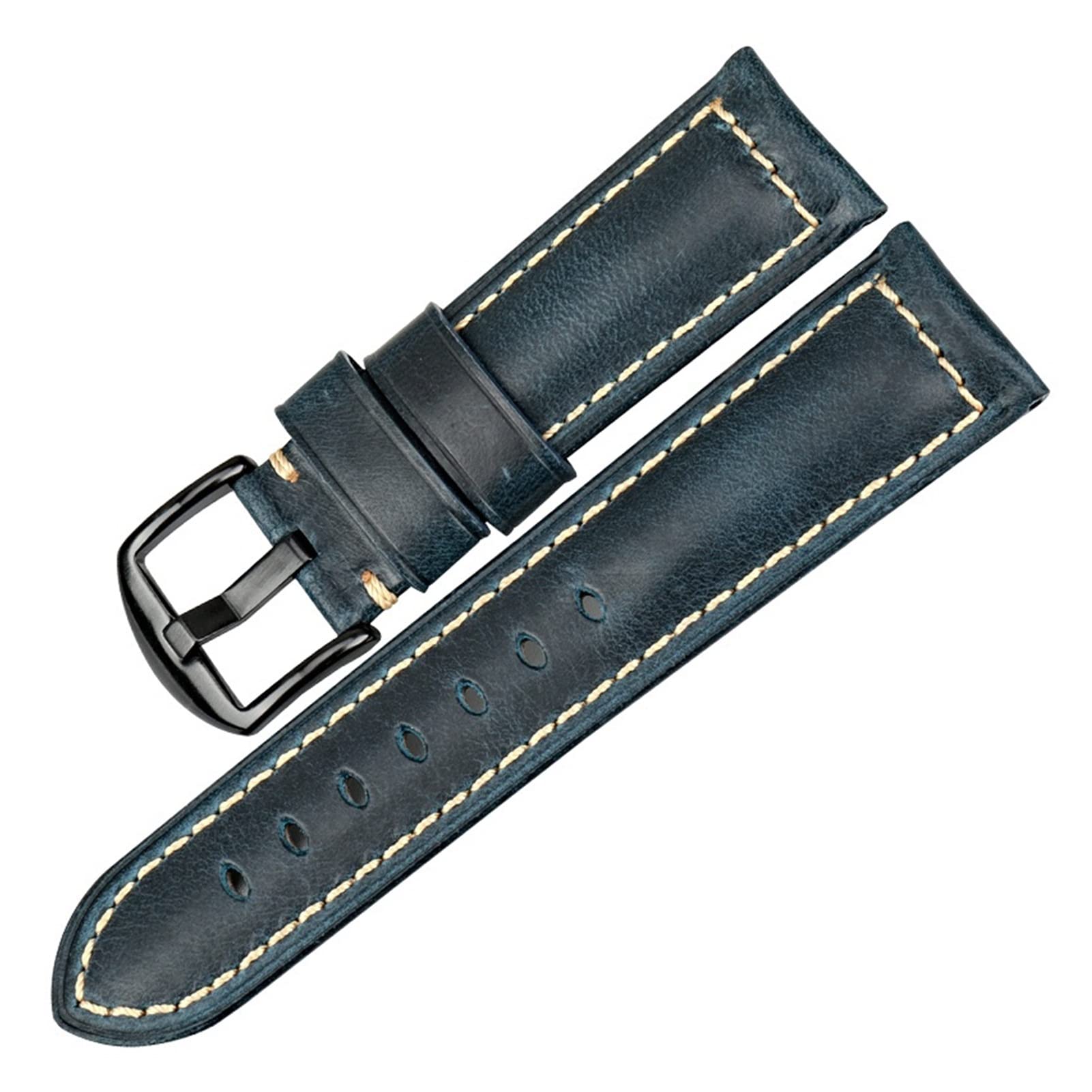 CAREG Canda di guardia in nylon Compatibile con Tudor Watch Strap 22mm French Troops NATO Zulu Parachute Brachute Accessori Durable(Color:Blue S)