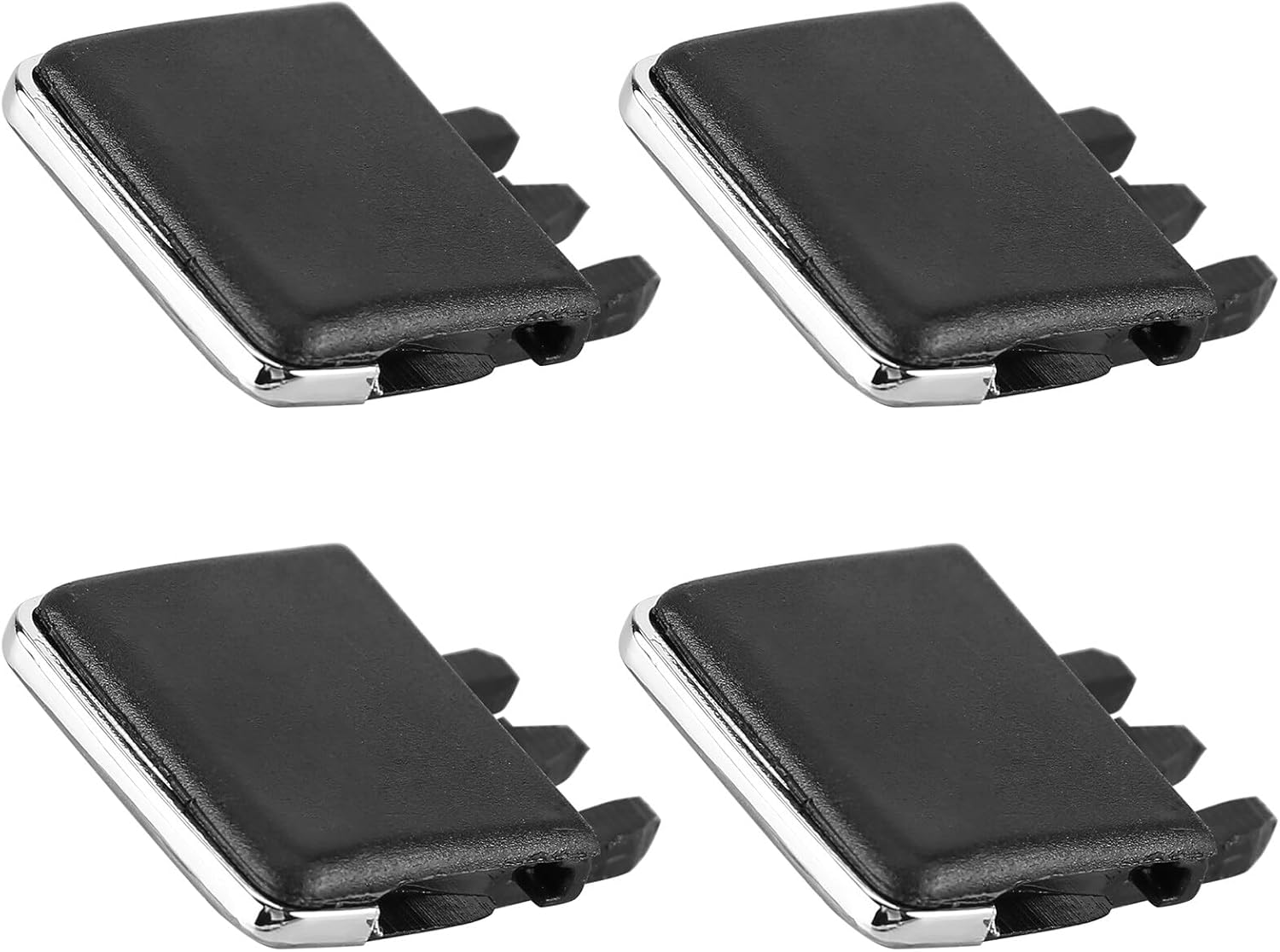 4PCS Front Left Right AC Vent Air Conditioning Vent Outlet Tab Clips, Auto Air Conditioning Vent Blade Adjust Slice Clip Compatible with for Corolla AC Vent Clips Black/Beige