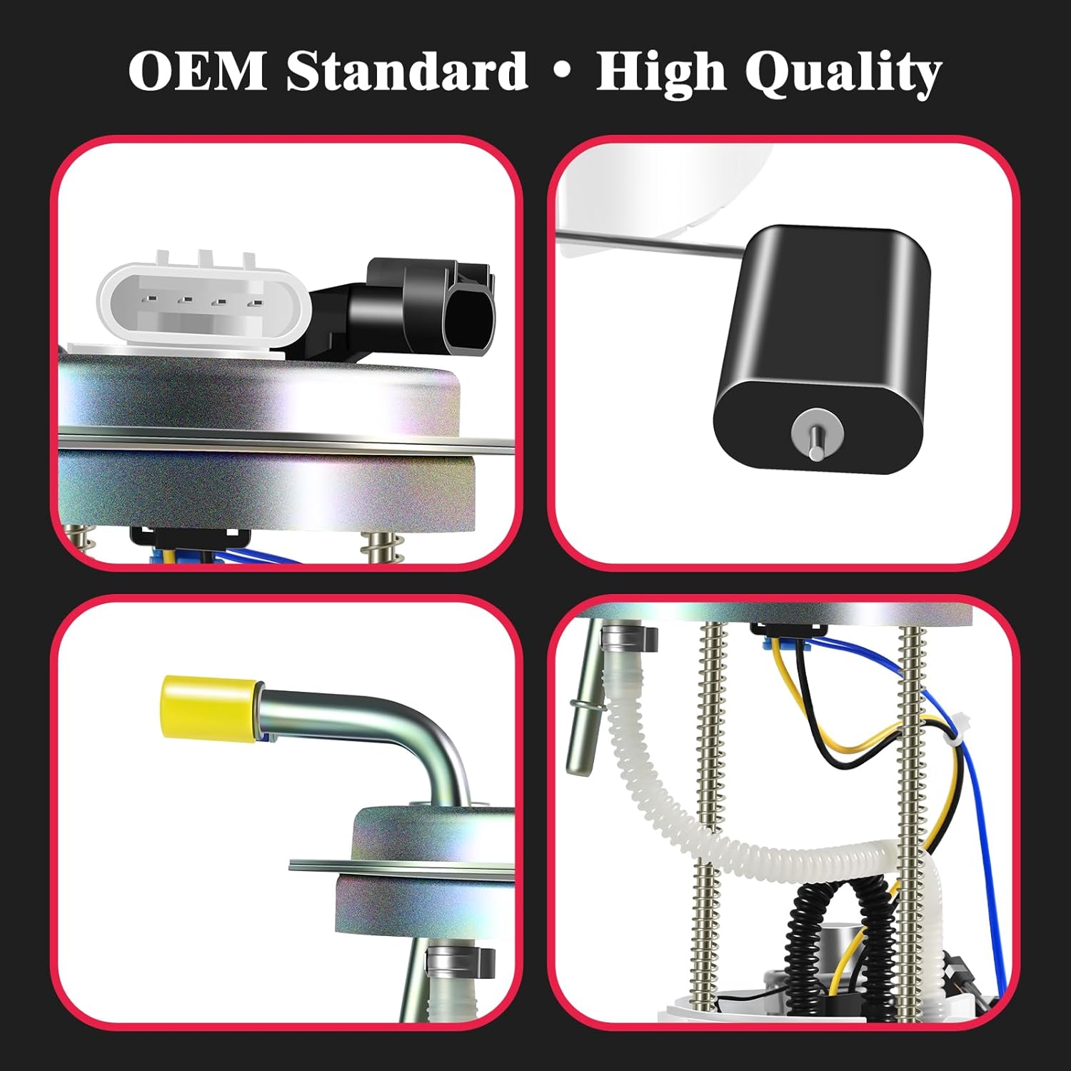 E3768M Fuel Pump Module Assembly Fits for Cadillac Escalade V8 6.2L 2009 2010 2011 2012 2013 2014, for Chevrolet Tahoe V8 5.3L 2008-2014, for GMC Yukon V8 5.3L 6.2L 2008-2014