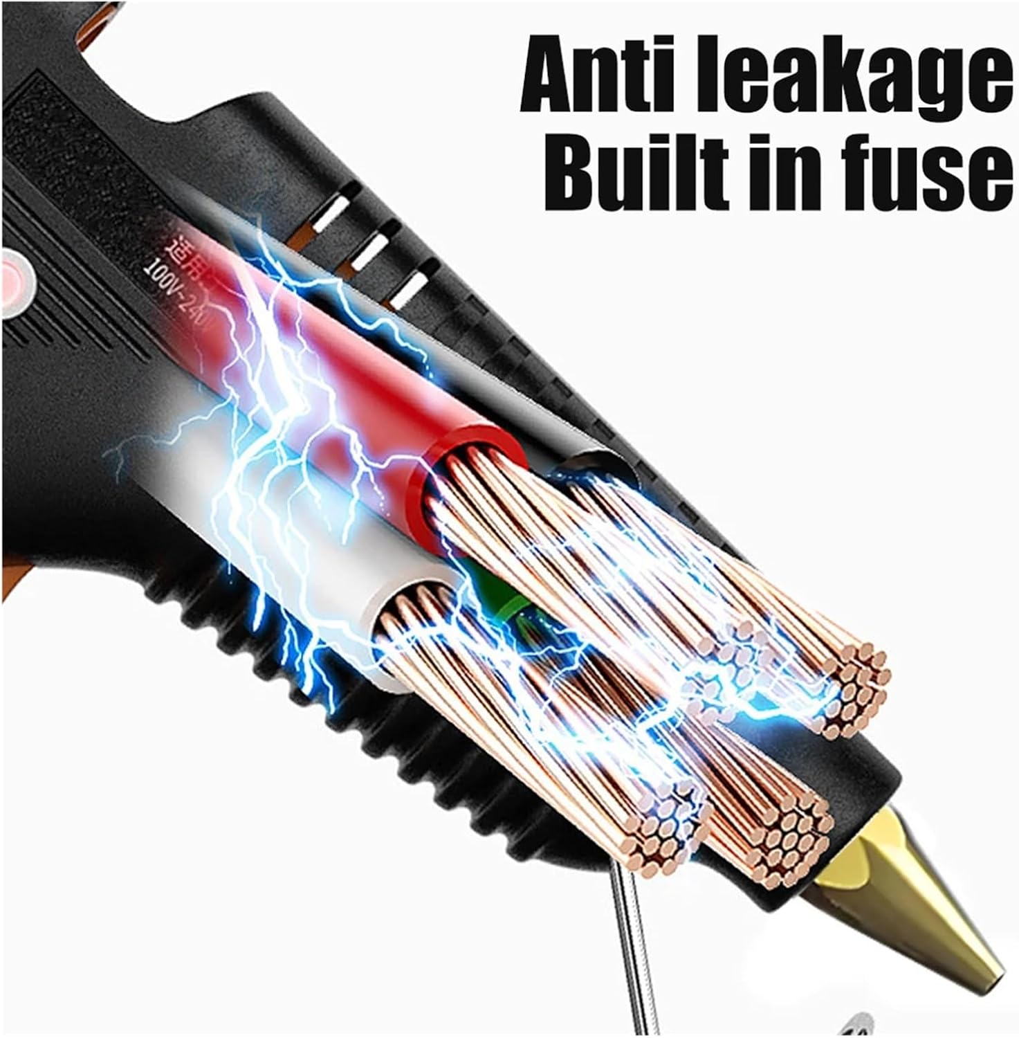 Hot Melt Glue Gun, Hot Melt Glue Gun 11mm Sticks Industrial DIY Electrothermal Heat Temperature Thermo Electric Repair Tools