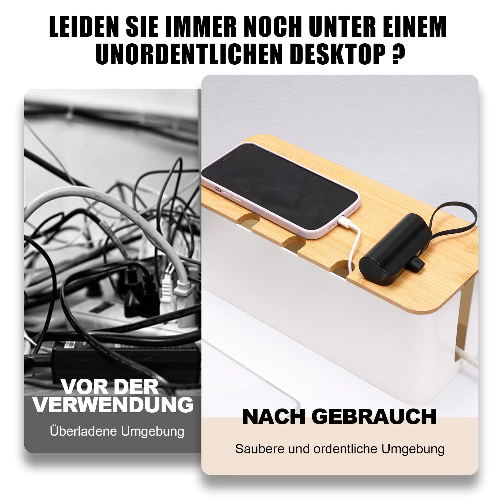 Kabelmanagementbox, Aufbewahrungsbox Für Kabel Mit Produktbild-Vorschau 9
