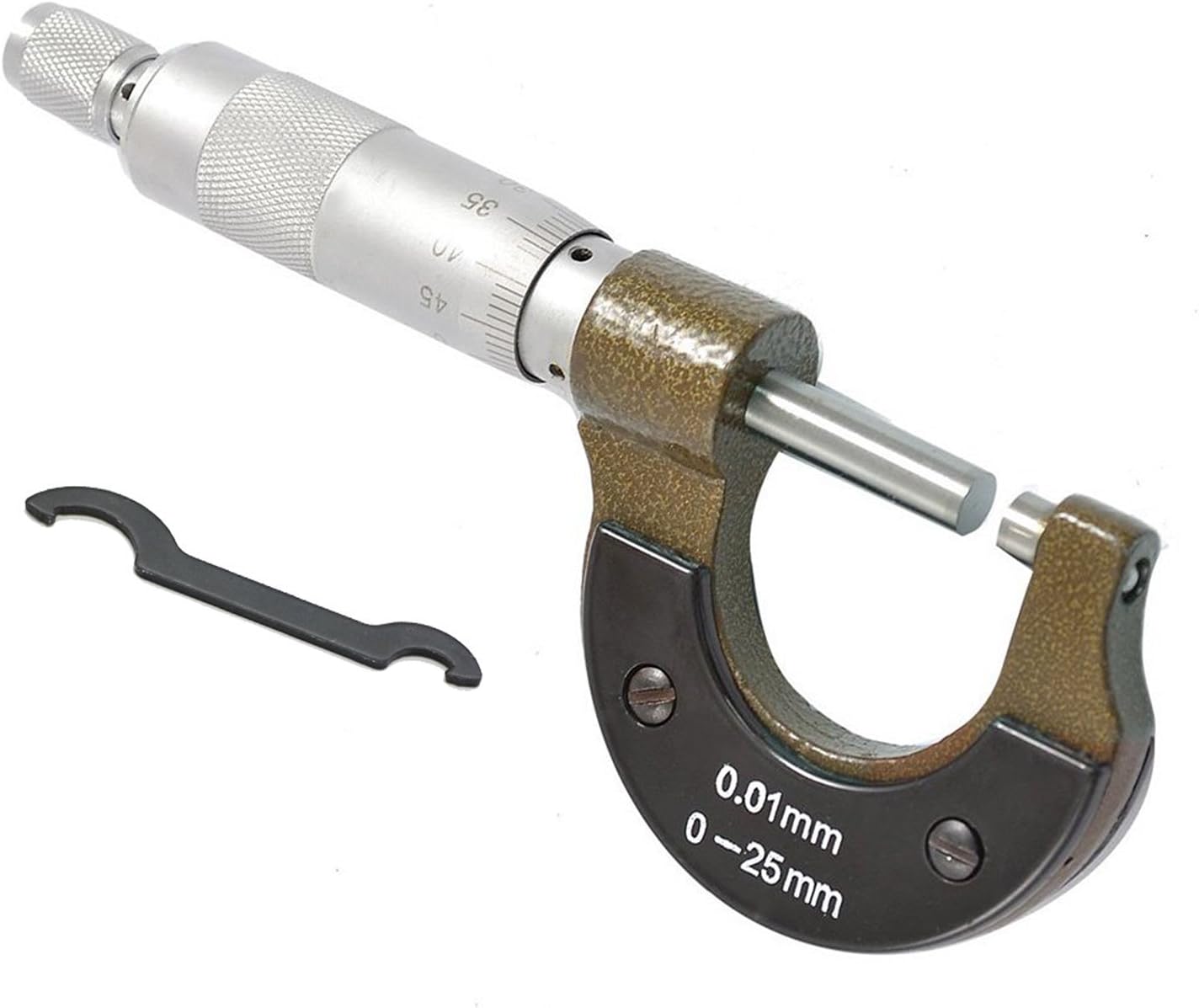 OMGAI 0-25mm Standard Outside Metric Micrometer Set Tool for Mechanist Brown