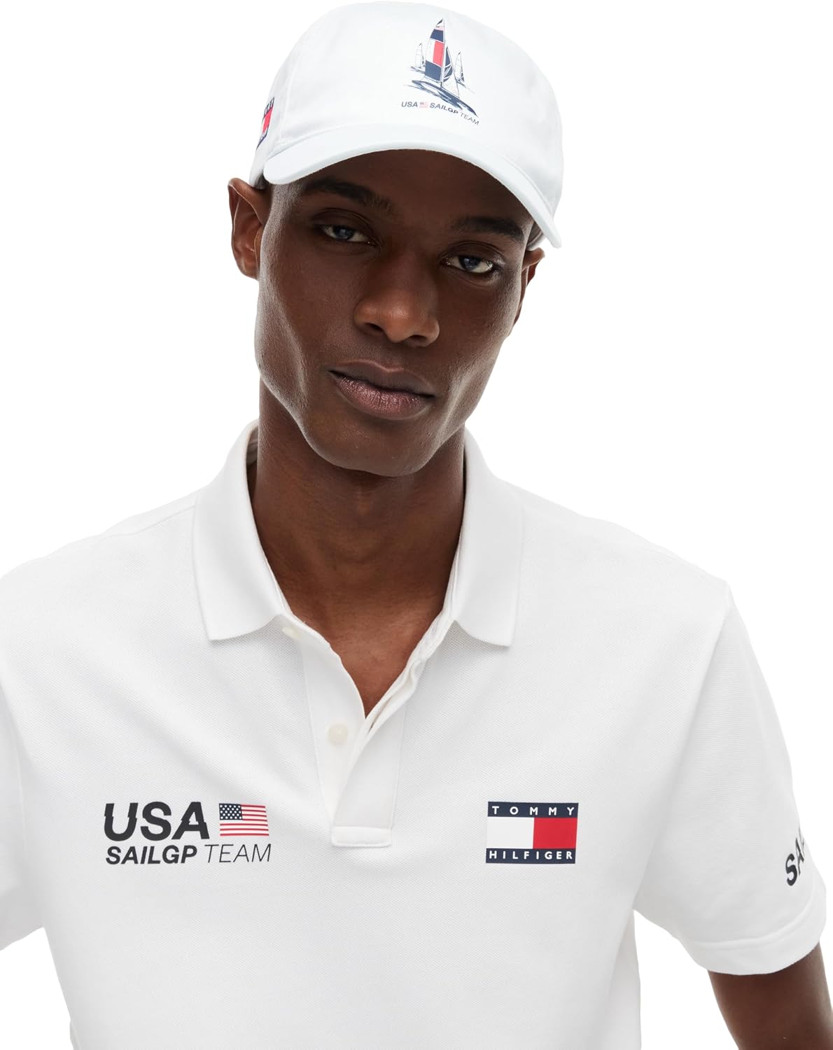 Tommy Hilfiger Men's Tommy x US SailGP Team Boat Graphic Cap, White One Size