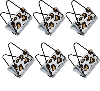 2.2 inch Binder Clip with Soft Silicone Pad Alloy Steel Bulldog Foldback Clips Stationery Clip Black Paper Clip Jumbo Paper Clamps for Office Home School6 PCS Yellow