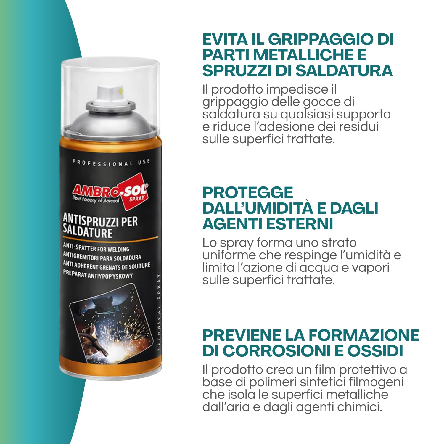 Bomboletta Spray Antispruzzi per Saldature da 400ml, protegge ingranaggi, previene la formazione di corrosione, spray per saldatrice evita Adesione di Scorie e Gocce di Saldatura Varie Quantità (12)