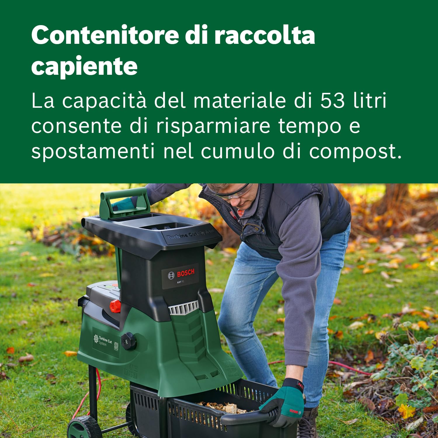 Bosch AXT 25 TC Rozdrabniacz turbinowy 2500 W 53 l