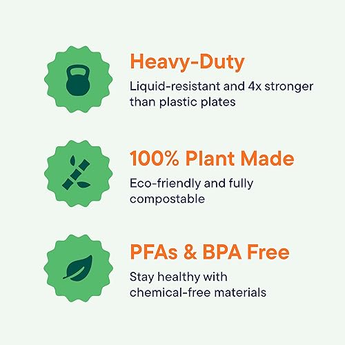 Miniatura 9 de Stack Man -BG-60HT1K - Recipientes de comida 100 compostables para llevar 6 x 6 pulgadas paquete de 50 unidades Recipientes de alta calidad bagazo