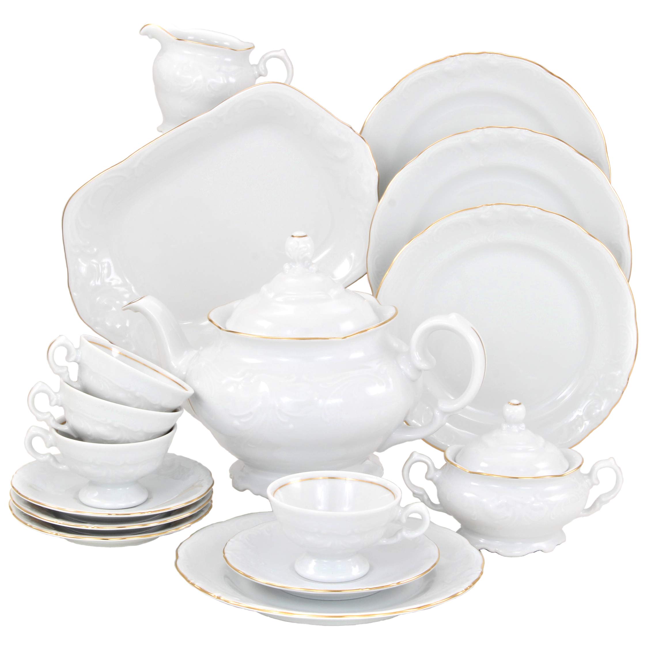Tea With Grace European 16 Piece Fine China Tea Set Desertcart INDIA