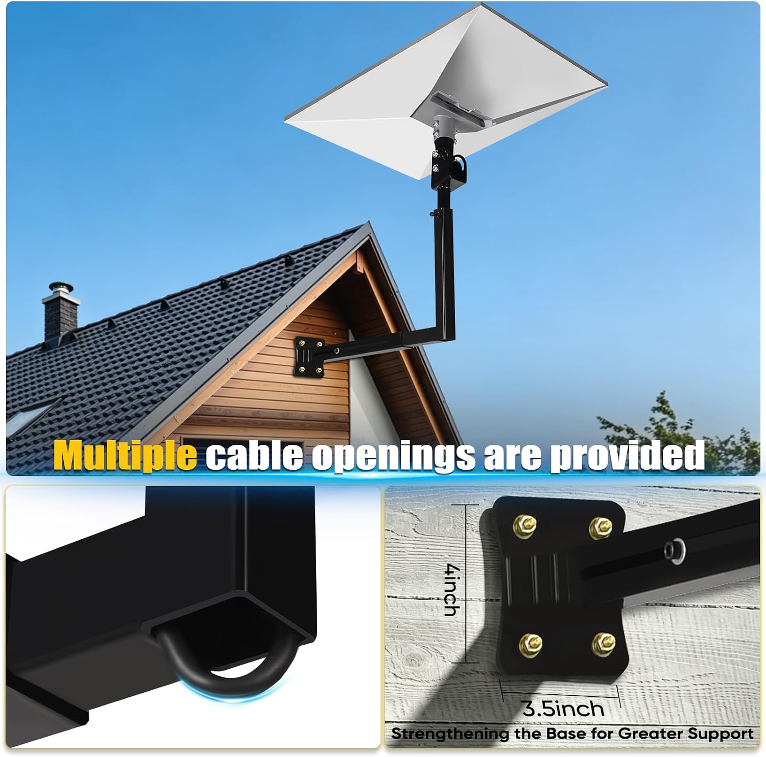 360°Adjustable Telescoping Starlink Pole Mount