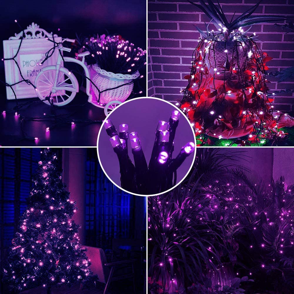 Luces Hadas, luz Solar Desnuda, 32M 300 LED Luces decoración navideña solares 8 Modos Luces Hadas solares jardín Navidad Fiesta Bodas Regalo del día San Valentín