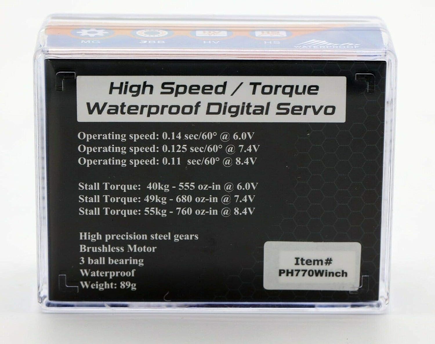 Powerhobby 770 Winch Waterproof Brushless Rock Crawler Servo