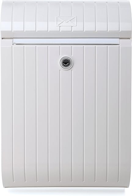 TATAY Mailbox Piccolo, modern design, bright white color, made of tough plastic, anti-UV, easy to maintain, ideal for installation in both single-family homes and communities.