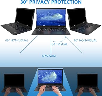 Computer Privacy Screen 13.3/14/15.6 Inch 16:9 – Anti-Glare Blue Light Privacy Filter for 13.3'',14'',15''HP Acer Lenovo Dell Thinkpad Monitor (14 Inch Laptop 16:9)