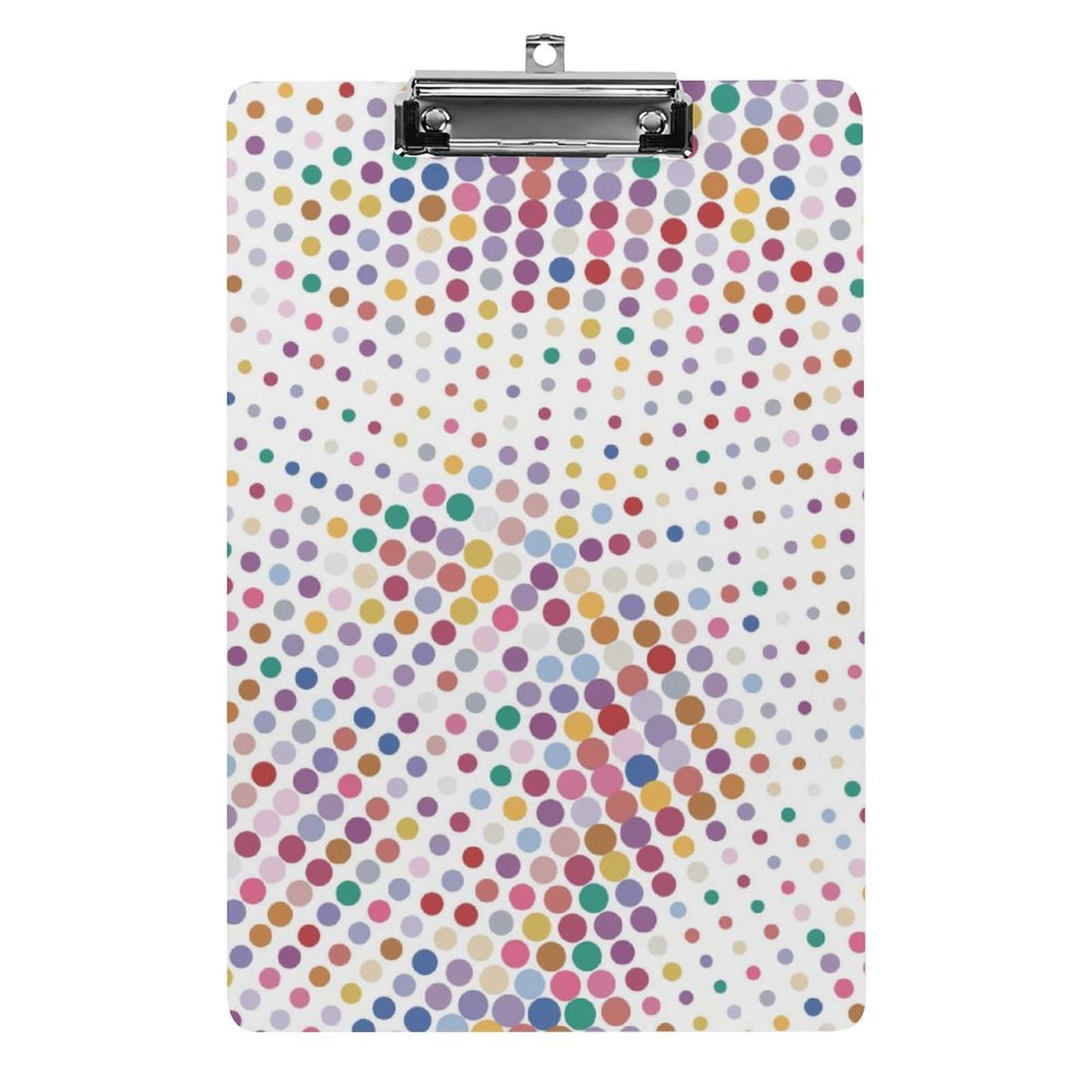 Planchette à pince A4 Color Dot Circle pour organisation de bureau - 8