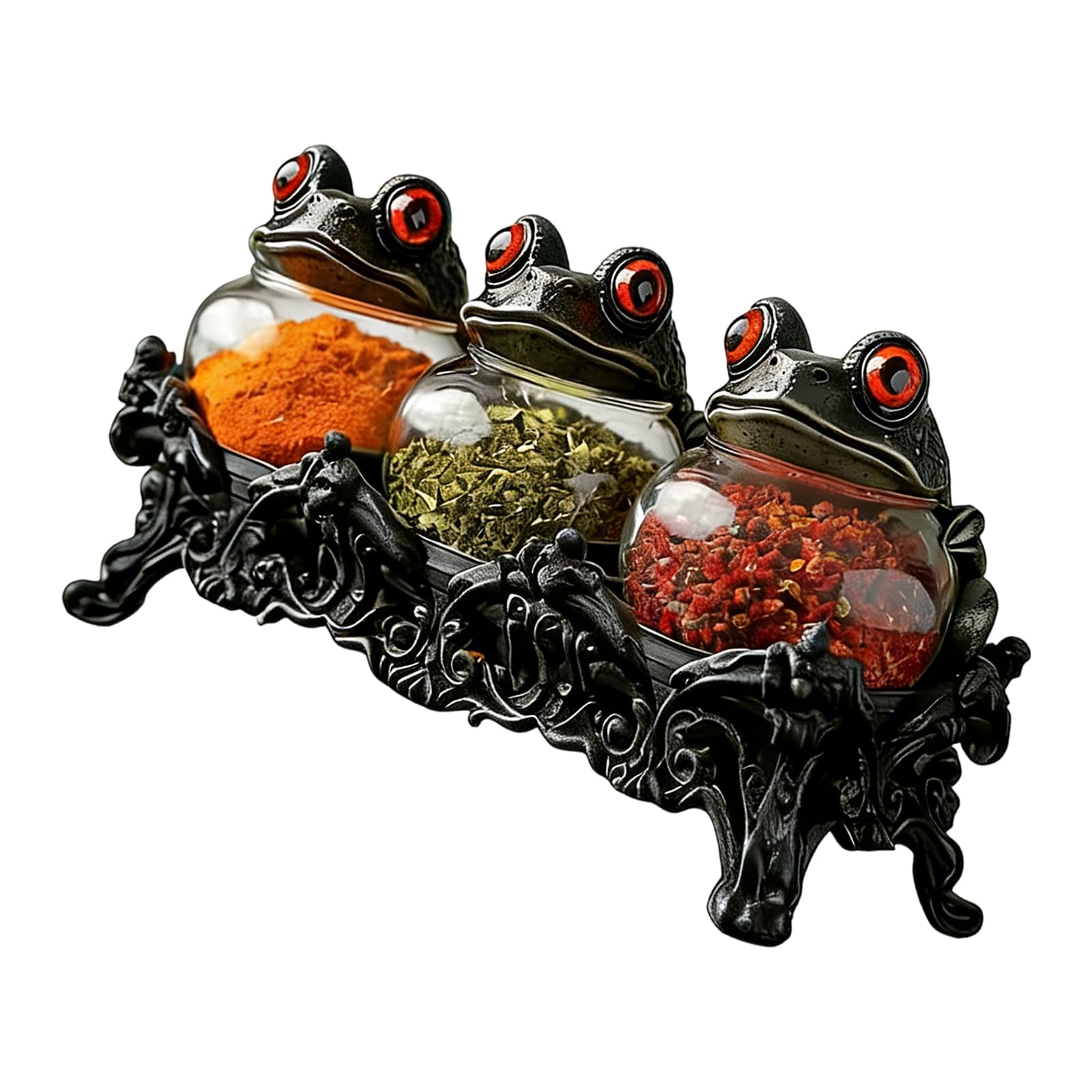 Linvimia Cartoon Themed Glass Condiment Jars Perfect for Kitchen Organization and Adding Flairs to Special Gatherings Chefs