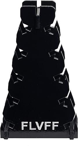 FLVFF Estante de exhibición para diapasón, organizador de almacenamiento, rampas y parques para patines (RA1) (amarillo)