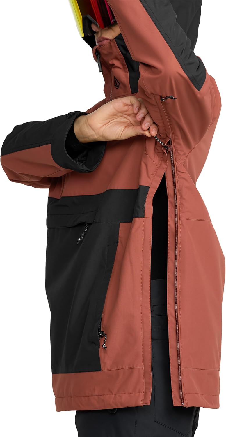 Volcom Women's Harlan Pullover Snowboard Jacket –waterproof, Taped Seams, Pfas-free