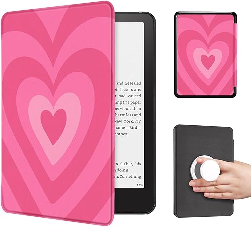 Vista 9 de CoBak Funda con cubierta magnética plegable para Kindle Paperwhite de 7 pulgadas de 12ª generación 2024 y Kindle Colorsoft - para PopSockets Grip