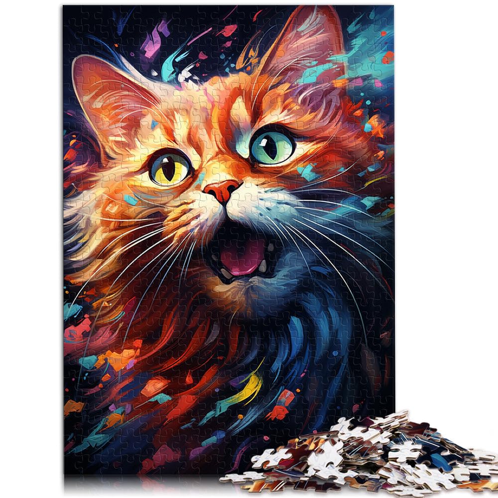 Puzzle para adultos, gatos lindos, rompecabezas de 2000 piezas, juegos educativos, 27,56 x 39,37 pulgadas, rompecabezas de mapa gris para adultos y familias, juguete educativo