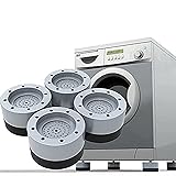 Washing Machine Foot Pads for Reducing Noice and Shock and Shaking, Washer and Dryer Anti-Vibration Pads, Rubber Isolation Feet for Furniture (Round)