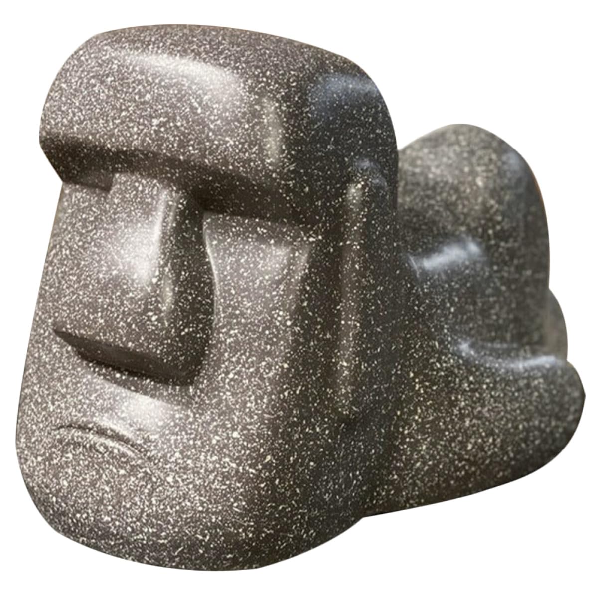 Kreative Moai Taschentuchbox aus Kunstharz mit Elegantem Design Praktische Aufbewahrung für Badezimmer und Wohnzimmer Origineller Taschentuch Organizer