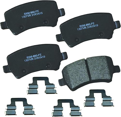 Vista 438 de Bendix Premium SBM8 - Pastillas de freno semimetálicas Premium para modelos seleccionados Buick Special, Camaro, Corvette, Phaeton, Olds F85, Vista