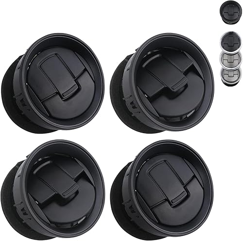 TQPONLY Rejilla de Ventilación del Conducto de Aire del Calentador AC del Tablero (4 Piezas) Compatible con Ford F150 Lobo 2009-2014 Accesorios