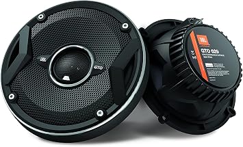 JBL GTO629 6.5/ GTO 2-Way 360 Watts MAX Power Grand Touring Series Coaxial Car Audio Speakers Bundled with Alphasonik, GTO629+Alpha
