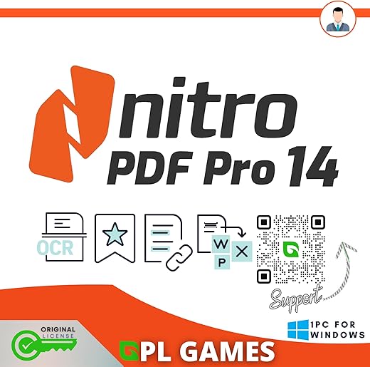JaxKing Nitro PDF 14 Pro Latest Genuine PDF Editing Software (Lifetime / 1 PC)