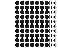 1400 Pieces Black Circle Dot Stickers