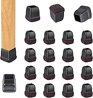Vista 20 de 16 piezas de nuevos protectores de patas de silla para suelos de madera dura, protectores de patas de silla de silicona, protectores de suelo
