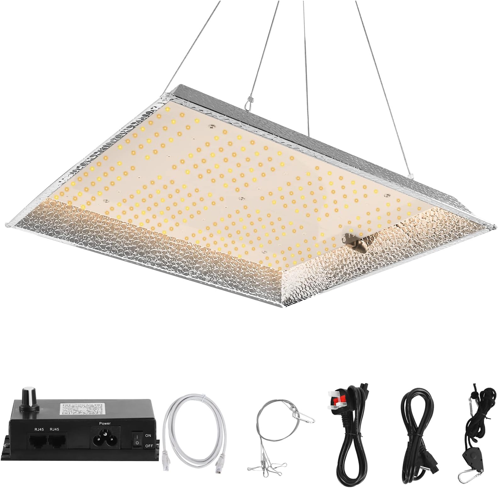 NAIMP Newest 1500W LED Grow Light, Dimmable Grow Lights for Indoor Plants, Plant Growing Lamps With Upgraded SMD LEDs Full Spectrum Grow Lamp for Seedling Flower Hydroponic Veg & Bloom 4x4ft Coverage