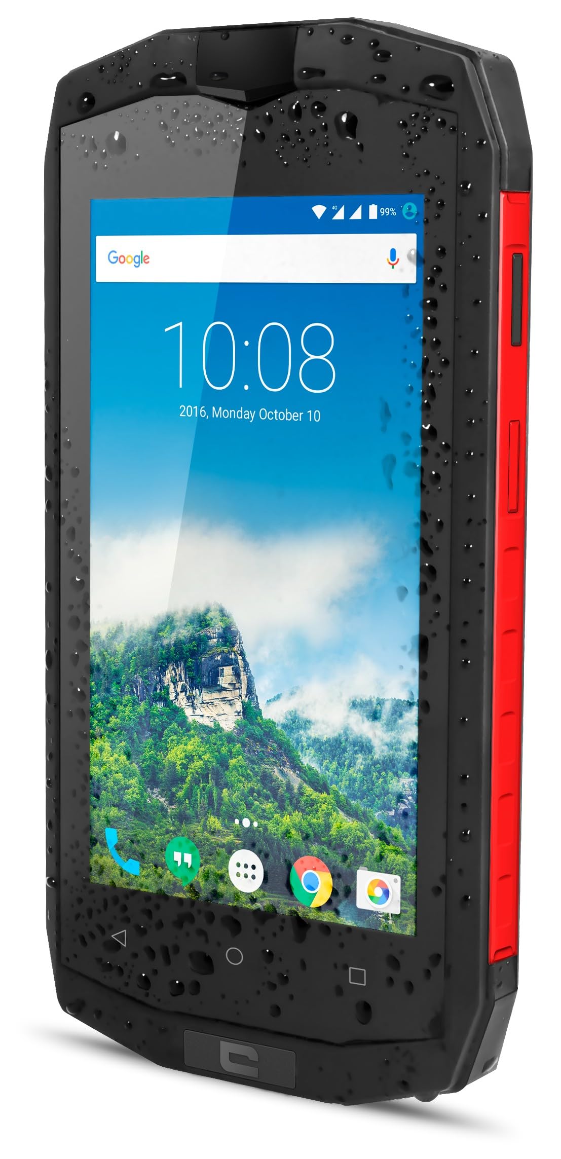 CROSSCALL Trekker-M1 Core - Odnowiony smartfon klasy A - odblokowany 4G (ekran: 4,5 cala - 16 GB - Mono Micro-SIM - Android) Czarny/Czerwony