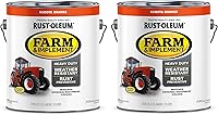 Vista 96 de Rust-Oleum Farm & Implement 280176 - Pintura esmaltada, galón, naranja (Allis Chalmers Orange)