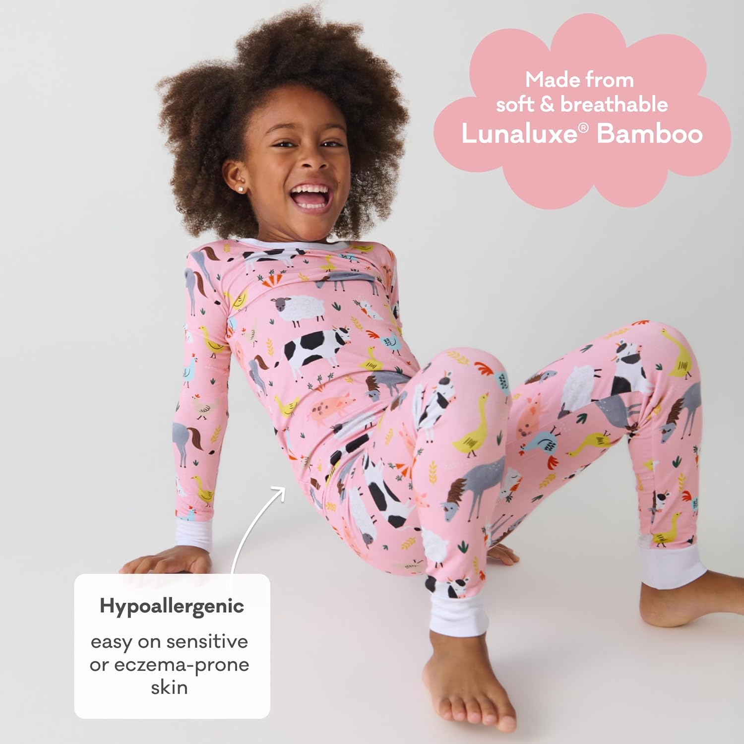 Little Sleepies Two-Piece Pajama Set for Boys & Girls, Soft Viscose from Bamboo Toddler Pajamas for Kids, Family Matching PJs - Image 5