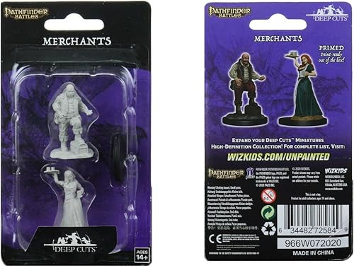 Miniatura 3 de Pathfinder Deep Cuts Miniaturas sin pintar Wave 3 Merchants (Chica sirvientecomerciante)