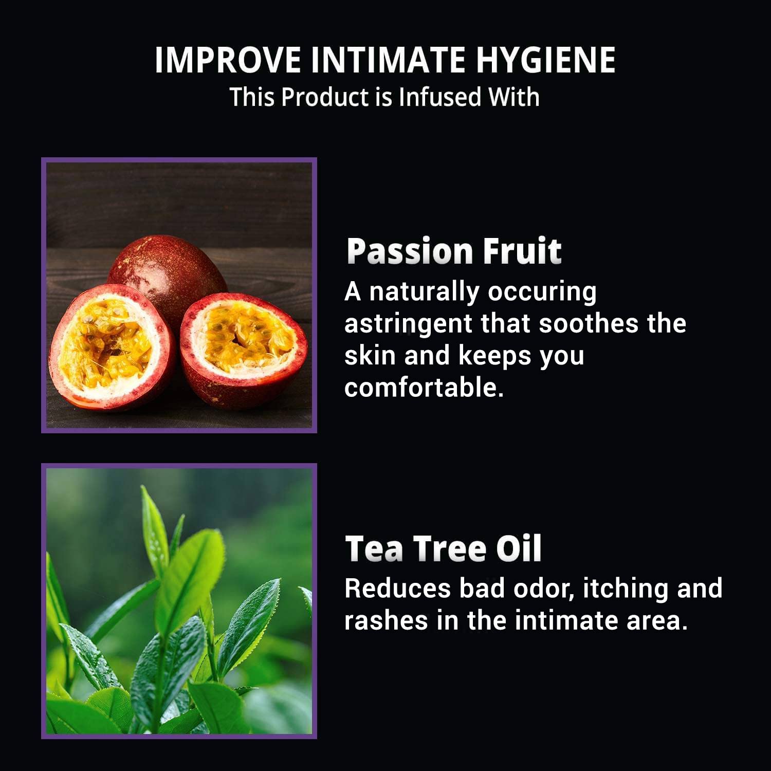 Skin Elements Men's Intimate Wash Combo with Tea Tree Oil & Passion Fruit | pH Balanced Foaming Private Part Cleaner | Prevents Itching, Irritation & Bad Odor | Pack of 2, 4.05 fl. oz. each