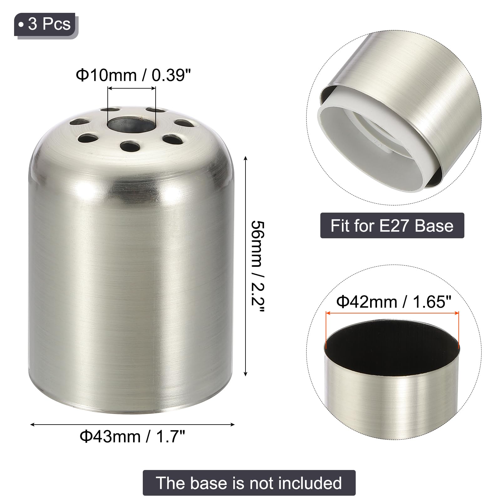 PATIKIL E27 Lamp Socket Cup - Image 2