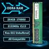 Memoria RAM 8GB DDR4 17000U PC4 2133 2X4GB UDIMM, DDR4-2133MHz PC4-17000 CL15 1Rx8 1.2V sin ECC 288 pines para Escritorio 3