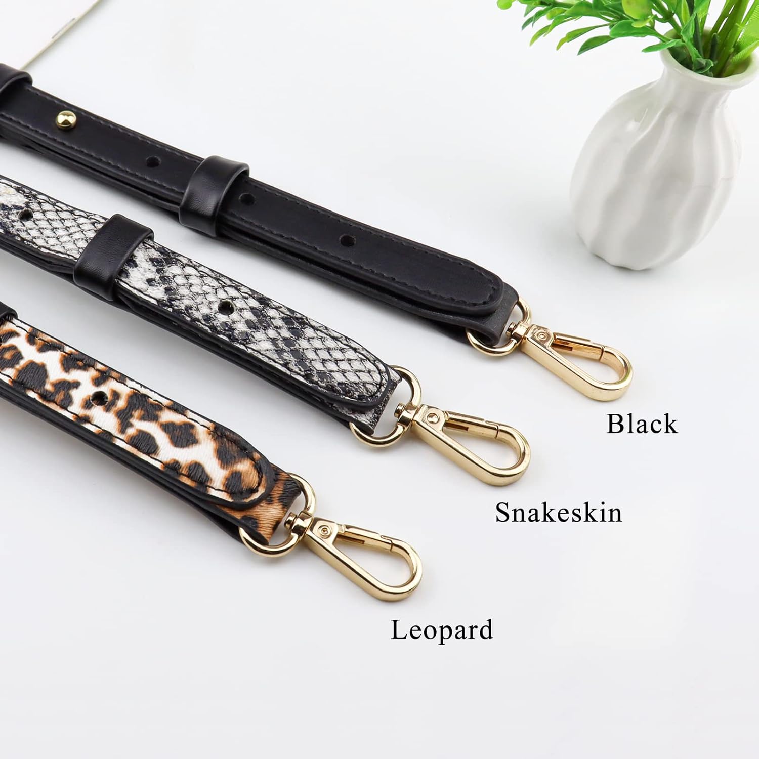 BEAULEGAN Purse Strap Replacement - Microfiber Leather - 51 Inch Long Adjustable for Crossbody Shoulder Bag - 1.6 Inch Wide - Image 2